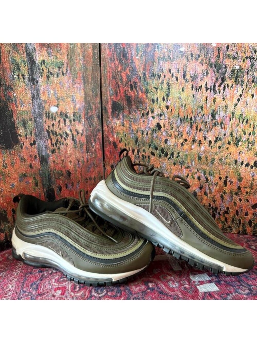 Nike Air Max 97 olive green sneakers